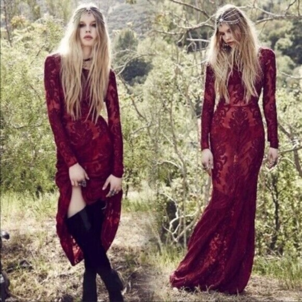 NWOT For Love and Lemons Ethereal Maxi Dress